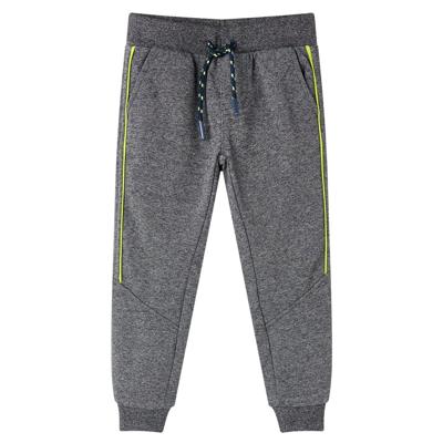 Kinderjoggingbroek 128 gemleerd marineblauw Kinderjoggingbroek 128 gemleerd marineblauw