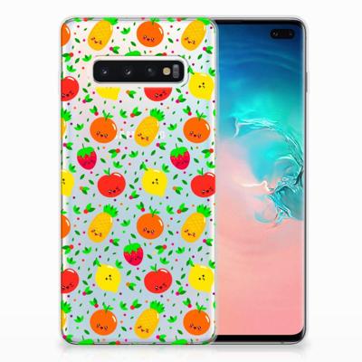 Samsung Galaxy S10 Plus | Siliconen Case | Fruits Samsung Galaxy S10 Plus | Siliconen Case | Fruits