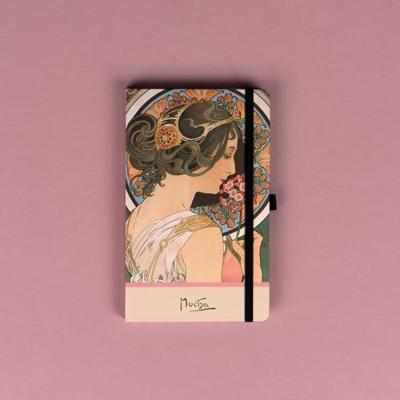 Alphonse Mucha Notitieboek A5 Primrose