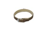 Beeztees comfort - halsband hond - leer - grijs - 40 cm x 17 mm - thumbnail
