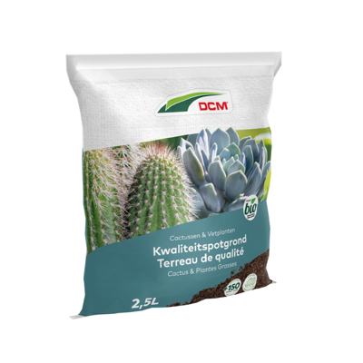 Ecoterra cactus en vetplanten potgrond 2.5 liter Ecoterra cactus en vetplanten potgrond 2.5 liter