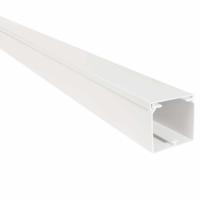 Kabelgoot wit 130x60mm 2 meter RAL 9010 in folie Canalit 955360 prijs per meter - thumbnail
