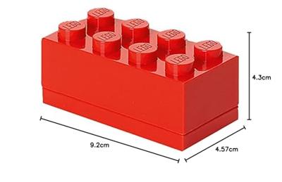 Room Copenhagen LEGO Mini Box Lunchbox 8 Rood Room Copenhagen LEGO Mini Box Lunchbox 8 Rood