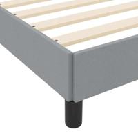 Boxspring bed Anders Lichtgrijs 90 x 190 cm Stof - thumbnail