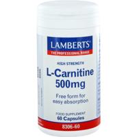 Lamberts L-Carnitine 500mg Vegacapsules - thumbnail