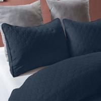 DreamHouse Bedding Bedsprei Fremont - Navy 180 x 250 + 1 kussensloop - thumbnail
