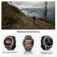 Garmin fēnix 8 Pro 3,56 cm (1.4") AMOLED 51 mm Digitaal 454 x 454 Pixels Touchscreen Grafiet, Titanium Wifi GPS - thumbnail