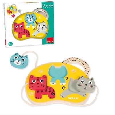 Jumbo Drie Katten vormenpuzzel