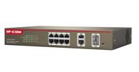 IPCOM PoE Management Switch S3300-10-PWR-M 8-poorten FE poorten + 2 GE/SFP Combo Ports Management (S3300-10-PWR-M) - thumbnail