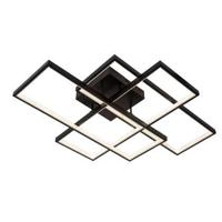 Lucide LOKERO - Plafonnière - LED Dimb. - CCT - 1x60W 2700K/4000K - Zwart - thumbnail