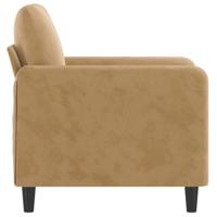 Fauteuil 60 cm fluweel bruin - thumbnail