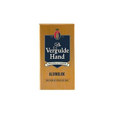 Vergulde hand De Vergulde Hand Aluin Scheerzeep Blok - 75 gram - thumbnail