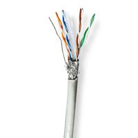 Nedis Netwerk Kabel Rol | CAT6 | Stranded | S/FTP | CCA | 305.0 m | Binnenshuis | Rond | PVC | Grijs | Trekdoos - CCBG8524GY305 - thumbnail