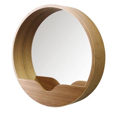 Zuiver Ronde Spiegel 'Round Wall' Eiken, 40cm Zuiver Ronde Spiegel 'Round Wall' Eiken, 40cm