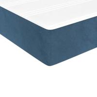 Pocketveringmatras 140x220x20 cm fluweel donkerblauw - thumbnail