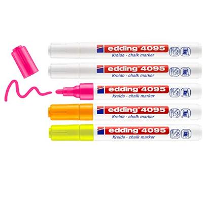 Edding krijtmarker e-4095, geassorteerde kleuren, etui van 5 stuks Edding krijtmarker e-4095, geassorteerde kleuren, etui van 5 stuks