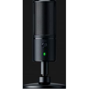 Razer Seiren Emote - USB-condensatormicrofoon voor streaming met emoticon-display (8-bit LED-display, Stream-Reactief, Hypercardioïde Microfoon, Schokdemper, Plug & Play) Zwart