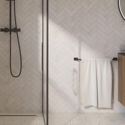 Ben Mykanto handdoekbeugel 60x7x3,9cm mat zwart Ben Mykanto handdoekbeugel 60x7x3,9cm mat zwart