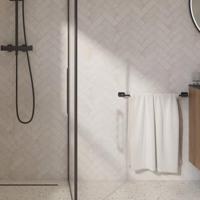 Ben Mykanto handdoekbeugel 60x7x3,9cm mat zwart - thumbnail