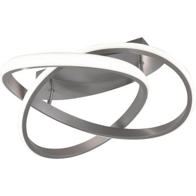 LED Plafondlamp Rond 18W Dimbaar Warm Wit 3000K Mat Nikkel