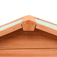 Konijnenhok 303x60x86 cm massief grenen- en vurenhout - thumbnail