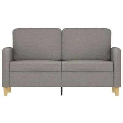 Tweezitsbank 120 cm stof taupe