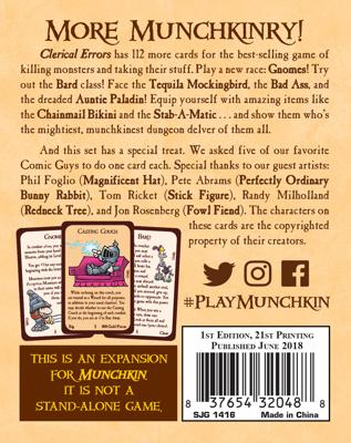 Munchkin 3 Clerical Errors