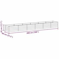 Verhoogde plantenbak Licht Bruin 480 x 80 x 45 cm - thumbnail