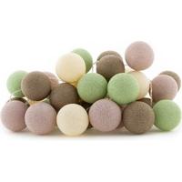 Cotton Ball Lights lichtslinger bruin groen - Paradise - thumbnail