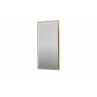 Spiegel INK SP19 40x4x80 cm incl. direct LED-Verlichting Rondom en Spiegelverwarming Geborsteld Mat Goud - thumbnail