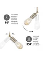 Light depot - opbouwspot Spy 2 lichts - vintage - Outlet - thumbnail