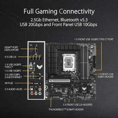 Moederbord Intel ASUS TUF GAMING B760M-PLUS WIFI II