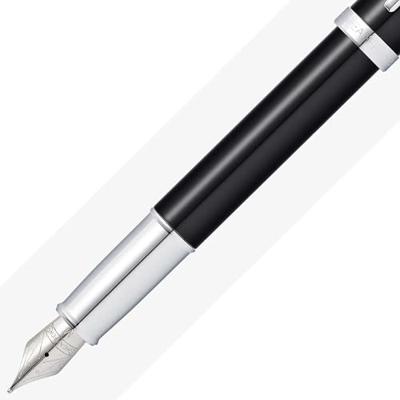 Sheaffer SF-E0933853 Vulpen 100 M Glossy Black Lacquer Chrome Plated