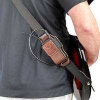 Levys Leathers MM14-BRN lederen houder voor draadloze zender - bruin - thumbnail