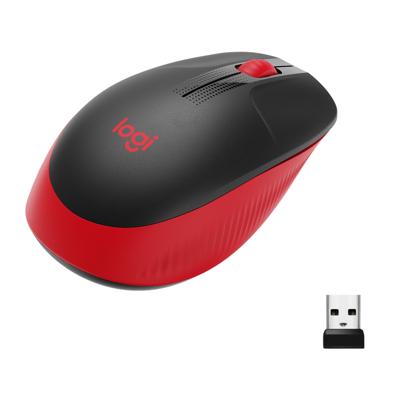 Logitech M190 Zwart/Rood Draadloze Muis
