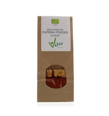 Vitiv Paprika poeder scherp bio 50 Gram Vitiv Paprika poeder scherp bio 50 Gram