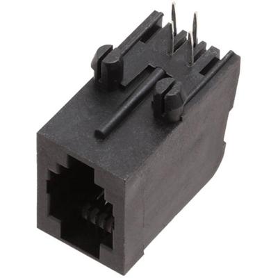 encitech RJJU-44-144-E7V-011 RJ10-connector 3257-0011-04 Bus, inbouw horizontaal Aantal polen (sensoren) 4P4C Zwart 1 stuk(s)