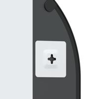 VidaXL Wandspiegel boog 40x80 cm ijzer zwart - thumbnail