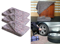 3x Klusdeken - 150 x 100 cm - verhuisdeken - opslagdeken - opbergdeken - beschermdeken - thumbnail