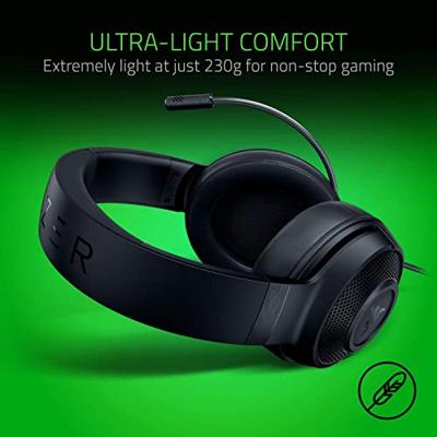 Gaming Headset met Microfoon Razer KRAKEN X LITE Zwart