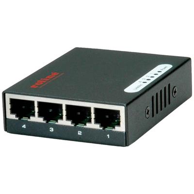 ROLINE Gigabit Ethernet Switch, Pocket, 4-Poorts ROLINE Gigabit Ethernet Switch, Pocket, 4-Poorts