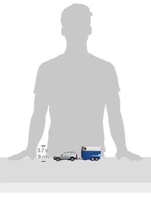 Bongers Speelgoed Kids globe die-cast volvo xc90 met paardentrailer, 27cm - thumbnail