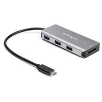 StarTech.com 3 Port USB-C Hub met SD Kaartlezer - 3x USB-A & 1x SD Slot - 10Gbps - Compacte USB 3.1/3.2 Gen 2 Type C Adapter Hub - Laptop Hub - USB Bus Powered - Compatibel met Thunderbolt 3 - thumbnail