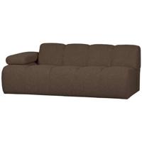 Woood Mojo 2-zits bank arm links bouclé Bruin Melange - thumbnail