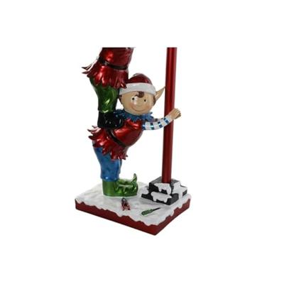 Kerstversiering Home ESPRIT Multicolour Elf 35 x 28,5 x 81 cm - thumbnail