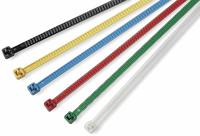 HellermannTyton 115-00002 LR55R-HS-BK-Q1 Kabelbinder 196 mm 4.80 mm Zwart Hersluitbaar, Hittegestabiliseerd 25 stuk(s) - thumbnail