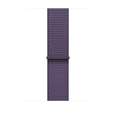 Apple Watch Band - Geweven sportbandje - 46 mm - Zachtpaars - Eén maat voor de meeste polsen