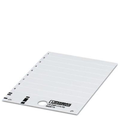 Phoenix Contact 0828843 US-EMP (17X15) SR Apparaatmarkering Montagemethode: Vastklemmen Markeringsvlak: 17 x 15 mm Zilver Aantal markeringen: 540 10 katernen Phoenix Contact 0828843 US-EMP (17X15) SR Apparaatmarkering Montagemethode: Vastklemmen Markeringsvlak: 17 x 15 mm Zilver Aantal markeringen: 540 10 katernen