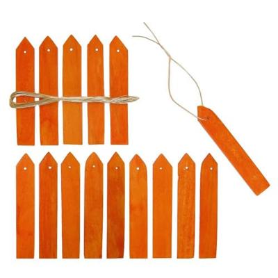 Houten plantenetiketten met ijzerdraad geel H10cm set a 15 stuks Nature - Nature Houten plantenetiketten met ijzerdraad geel H10cm set a 15 stuks Nature - Nature