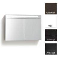 Aqua Royal Spiegelkast 80 cm Tl Verlichting & Stopcontact - Hoogglans Wit - thumbnail